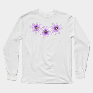 Lilac And Purple Flowers Long Sleeve T-Shirt